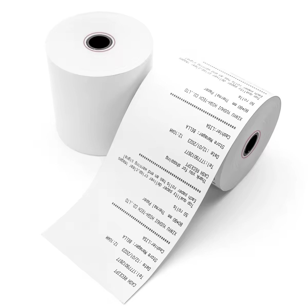 Rouleau papier thermique 80X40mm – Image 2
